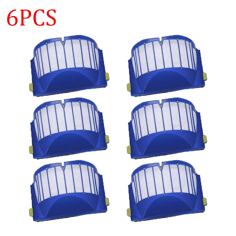6pcs AeroVac Filters For iRobot Roomba 500 600 Series 528 552 564 595 610 615 620 630 650 660 670 Vacuum Cleaner Accessories | Бытовая