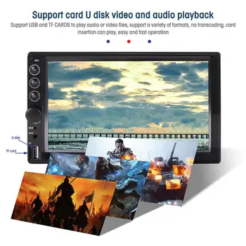 

50W 12V-14.8V Black Car Radio Stereo Touch Screen Multimedia Player Car Player FM Receiver With Remote Control