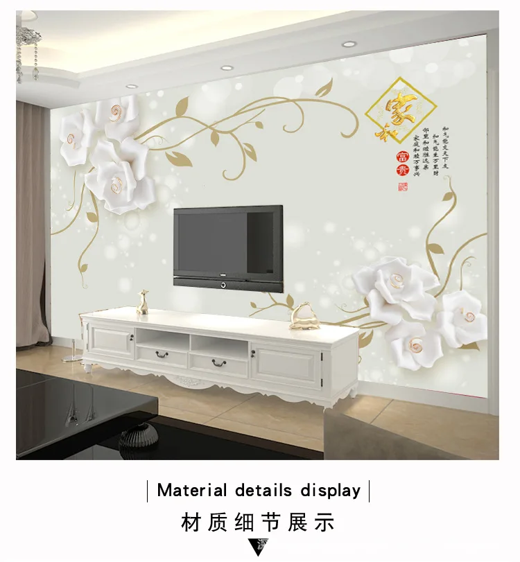 Seamless Large Mural Living Room Television Background Wall TV Wall Mural Modern Minimalist 3D Butterfly Wall Cloth
