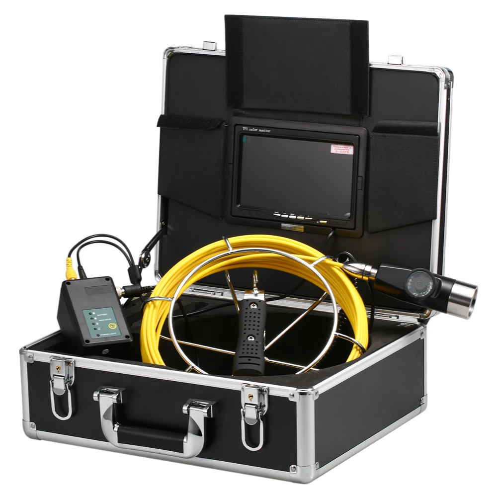 

Hot New 7 Inch/9 Inch 20/50M Pipe Inspection Double Camera System Drain Sewer Pipeline Industrial Endoscope Camera