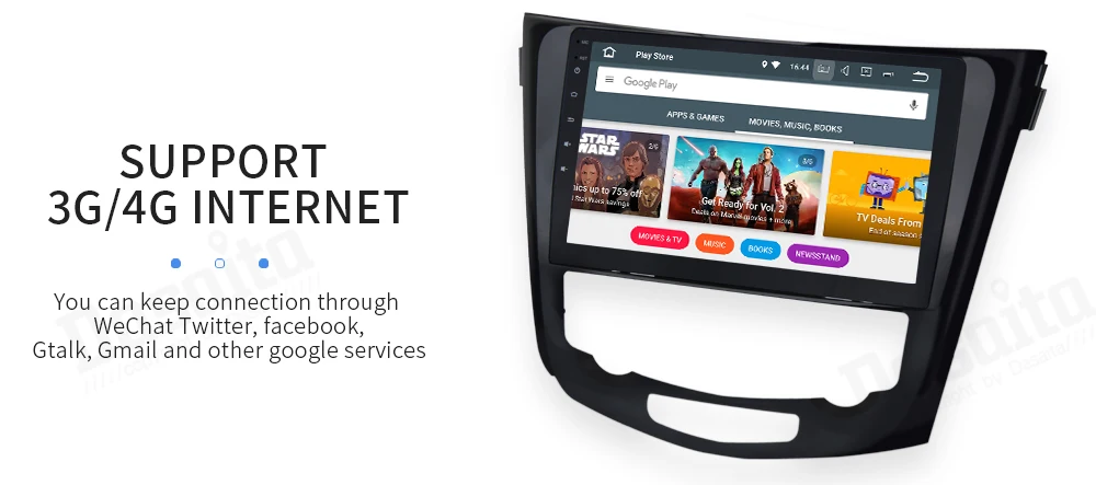 Flash Deal 10.2" Display Built-in GPS Android 9.0 Octa Core 4GB RAM 32GB ROM 1 din Car GPS for Nissan X-Trail 2014 2015  2016 2017 12