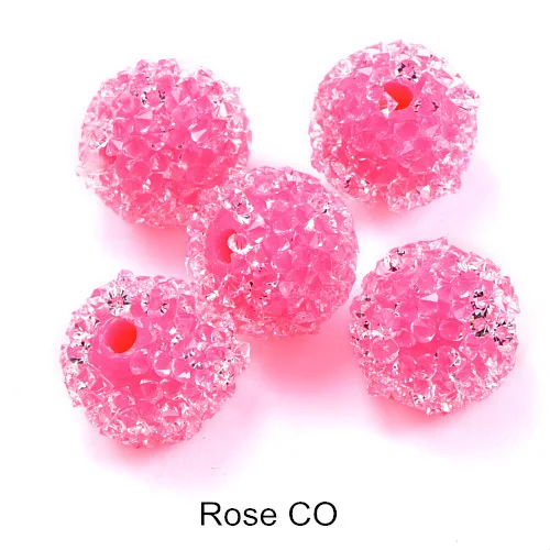 Rose CO Стразы 4 размера, круглые стеклянные бусины для конфет, цветные стразы для рукоделия, аксессуары для рукоделия, B1369 - Цвет: Rose CO