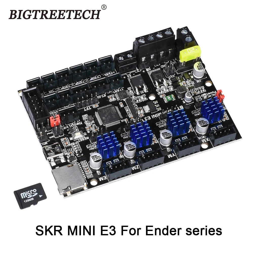 BIGTREETECH вгб СКР мини E3 V1.2 32 бит Управление доска Интегральные TMC2209UART RGB марлина для
