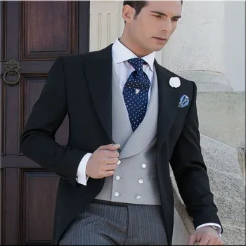 

Wedding Suits For Men Slim Fit Men's Formal Business Casual costume Notch Lapel Men clothes Formal Terno Masculino Clothing