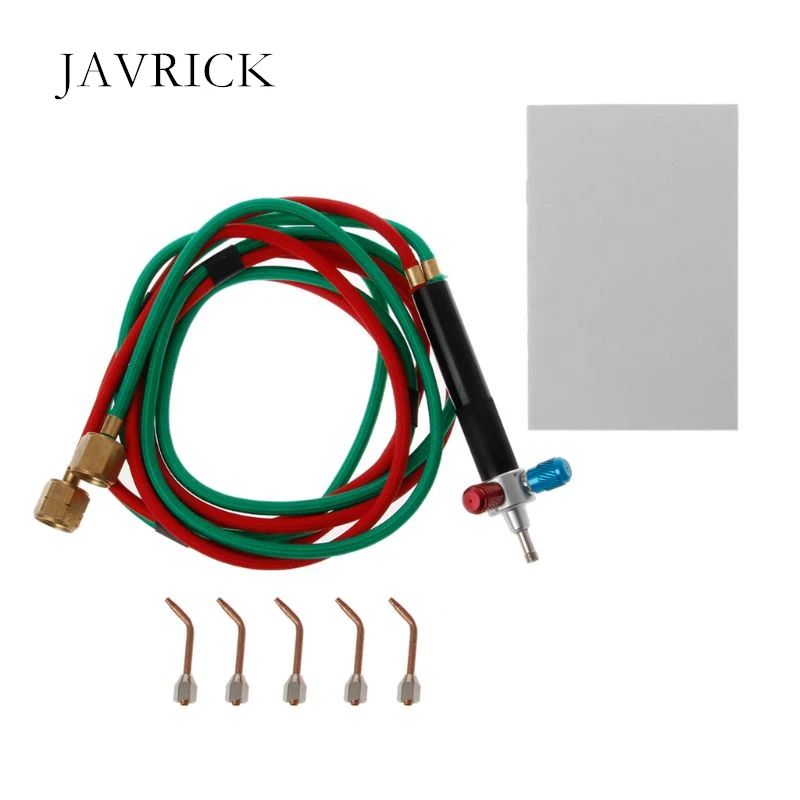 

Jewelry Mini Gas Torch Welding Soldering Gun Kit with 5 Tips for Oxygen Cylinder Craft Tool DIY Accessories Jewelry Making Tools