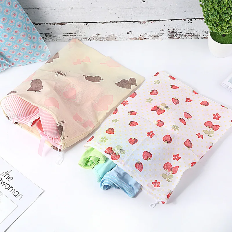 Non-Woven Fabric Shoes Storage Bags Dustproof Cover Shoes Bags Portable Travel Tote Drawstring Shoes Dust Bags ST11