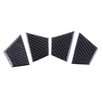 

4pcs Carbon Fiber Interior Door Handle Bowl Cover Sticker Trim Fit for Audi A6 A7 2012 2013 2014 2015 2016 2017 2018