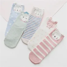 KingDeng Зимние Лодыжки Мультфильм Теплые Носки Для Женщин Kawaii Harajuku Art Розовый Милый Носок Для Девочек Корейский Стиль Женщины Streetwear