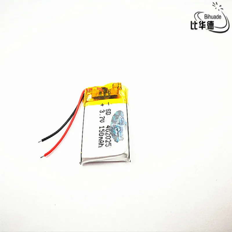 2pcs/lot Good Qulity 3.7V,150mAH,40 Polymer lithium ion / Li-ion battery for TOY,POWER BANK,GPS,mp3,mp4
