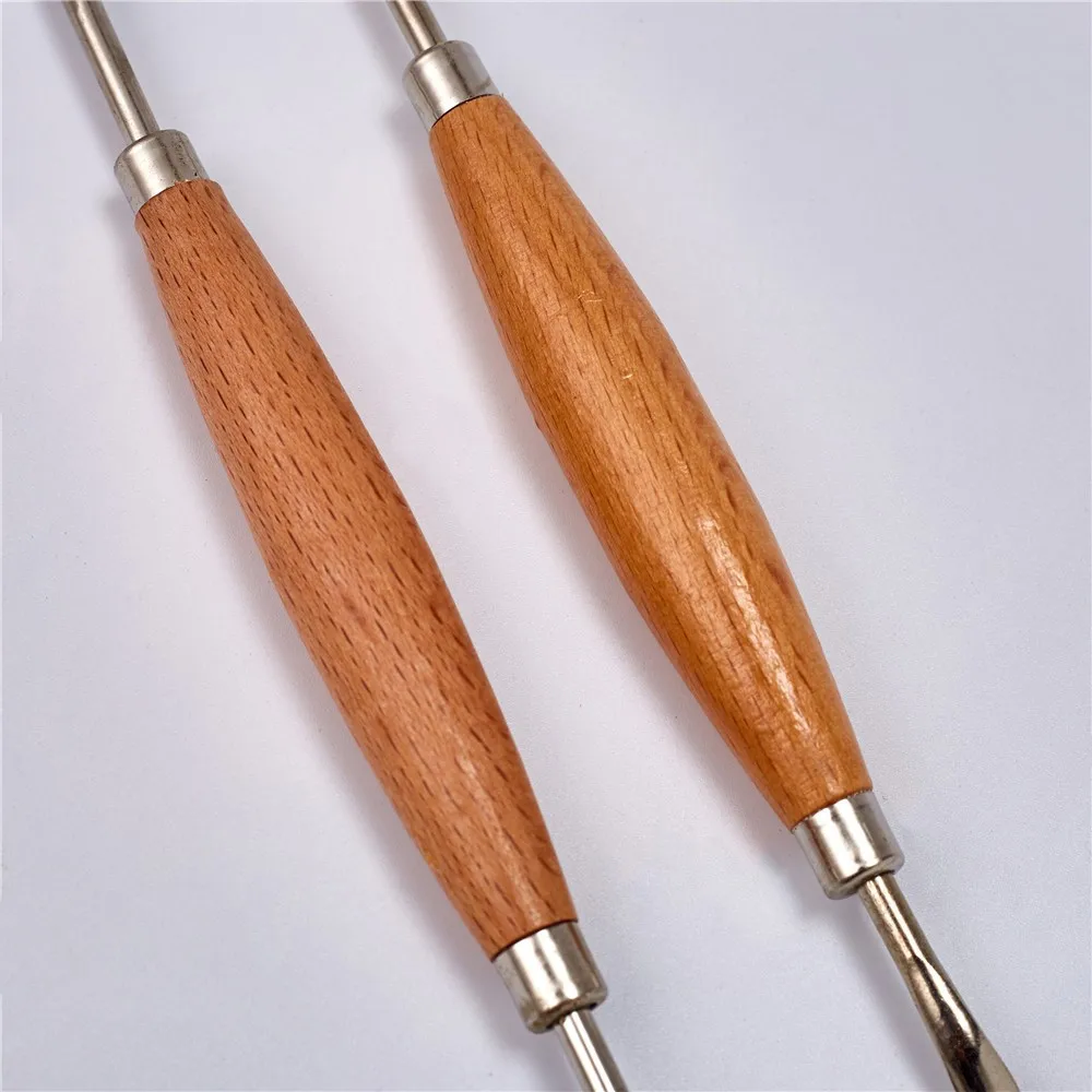 Ручной работы деревянный художественный живопись инструмент «сделай сам» 2 глины инструменты для скульптуры резец из нержавеющей стали инструменты лезвие ножей
