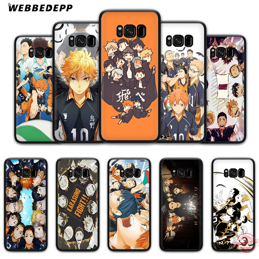 WEBBEDEPP Cool Anime Volleyball Haikyuu Soft Case for Samsung J4 J6 Prime Plus J8 2018 J7 Dou A20E A70S A51 A71 A81 A91 | Мобильные