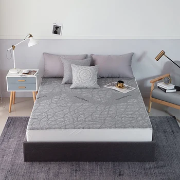 

Super Warm 100% Polyester Microfiber Elastic Fitted Sheet Quilt Cover Bed Cover 2 Pillow cases Suitable For King Size