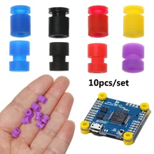 Bolas de absorção de choque para controle de voo, bolas suaves de absorção de choque para controle de voo f4 f7 fpv quadcopter, antivibração, com 10 peças bolas amortecedoras