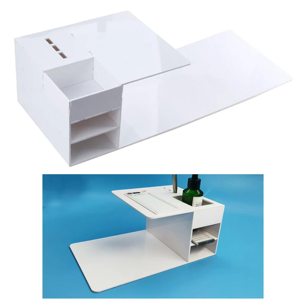 Acrylic Eyelash Extension Shelf Display Lash Pillow Stand Tweezers Rack White