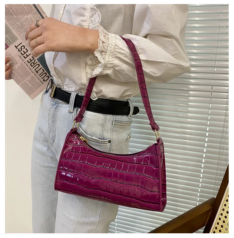 Casual Leather Women's Shoulder Bag Chain Leather Shoulder Bags Underarm  Handbags for Women Bags Sac A Main Femme Bolso Mujer shoulder bags for kid