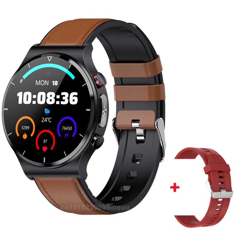 E88 Smart Watch Men Watch 1.32 inch Screen EGG Collector IP68 Waterproof BodyTemperature Wireless charger Watches PK E80 E86 