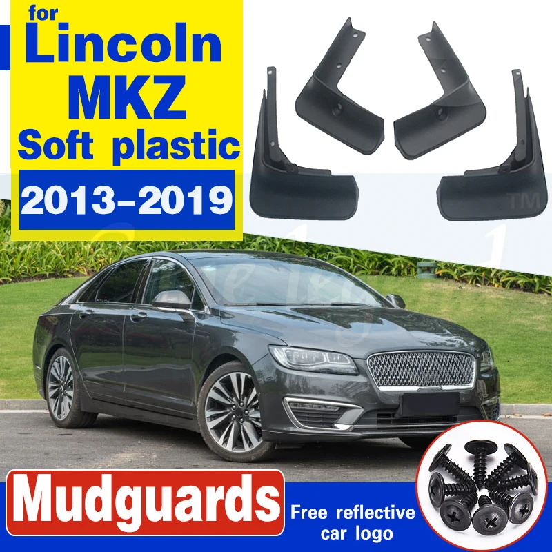 

Set Molded Car MudFlaps For Lincoln MKZ 2013-2019 2016 2017 2018 Mudflaps Splash Guards Mud Flap Mudguards Fender Front Rear