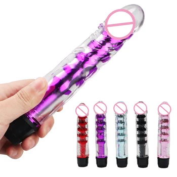 1 Pcs Waterproof Multi- Speed Dildo Vibrator Cilt Vibrators Penis Vibrator Sex Products Vibrator Adult Sex Toys For Woman 3