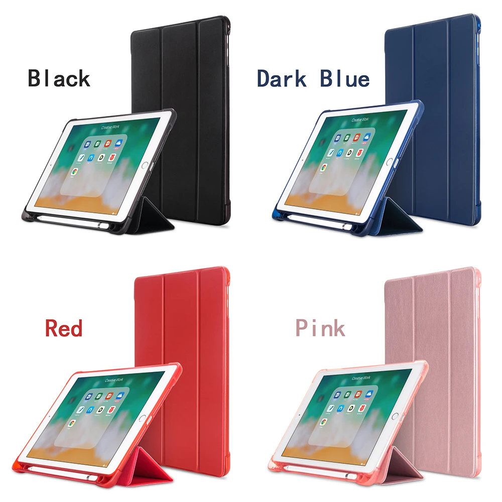 Умный чехол для iPad 9,7 с держателем карандаша силиконовый мягкий чехол для iPad Air 2 Air 1 6th Gen чехол для автоматического сна/пробуждения