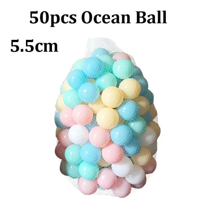 50-200pcs Colors Baby Plastic Balls Water Pool Ocean Wave Ball Kids Swim Pit With Basketball Hoop Play House Outdoors Tents Toy 6