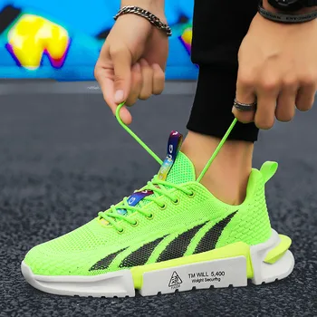 

Men Casual Shoes Men's mesh lightweight breathable lace-up shoes sports men's trend shoes basketball shoes Zapatillas Mocassin