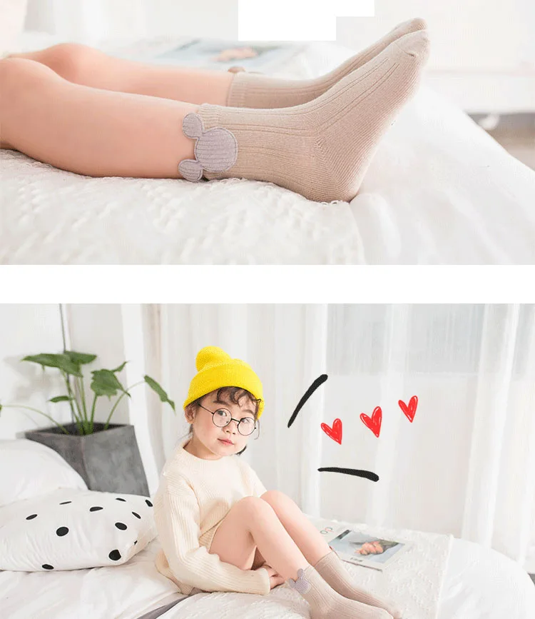 Детские носки disney, 5 пар/лот новые детские носки на осень и зиму носки без пятки с рисунком из чесаного хлопка для мальчиков и девочек