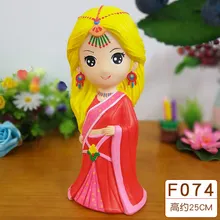 F074 [высота 25 см "пятьсот различные дополнительные DIY винил борьба не плохой негипсовая кукла цветной рисунок