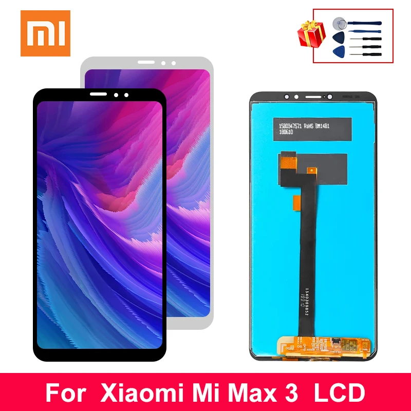 Сменный сенсорный ЖК экран 6 9 дюйма для Xiaomi Max 3 запасные части 3|Экраны мобильных
