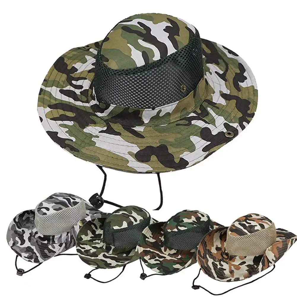 digital camo fishing hat