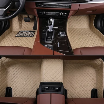 

Car Floor Mats For Honda Civic 2009 2010 2011 Auto Foot Pad Waterproof Leather Auto Carpet Cover Interior Car-styling