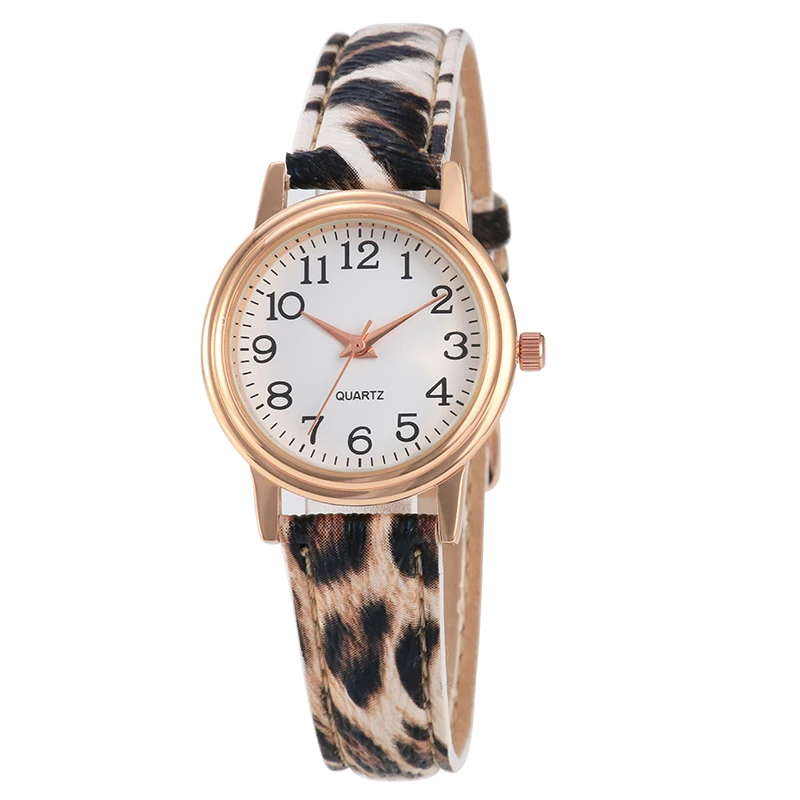 

New Fashion Leopard Watch Leather Strap Easy Reading Quartz Watch Gift for Ladies Creative Watch Women Fashion