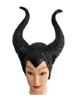 Horns Взрослый роскошный костюм малефисенты злой королевы Косплей наряд дамы маскарадный костюм женщин Хэллоуин партии Косплей Костюм - Цвет: Horns
