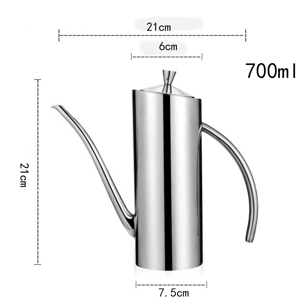Нержавеющая бутылка для масла с длинным горлышком, бутылка для кофе, чайник, горшок уксуса, соус, контейнер, емкость для оливкового масла, кухонные принадлежности C1275 g