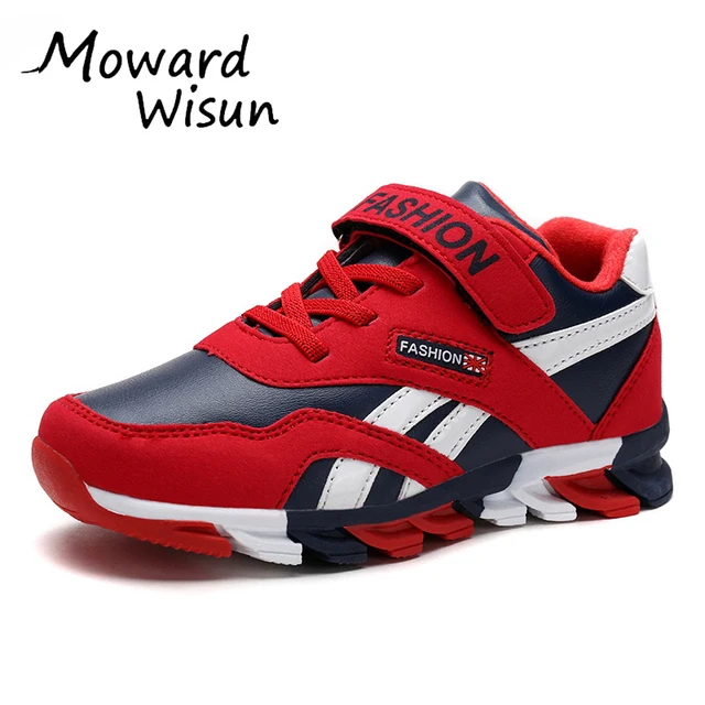 US $12.78 Good Quality Fashion Children Sport Shoes for Boys Warming Leather Upper Kids Boy Girls Shoes Non-S