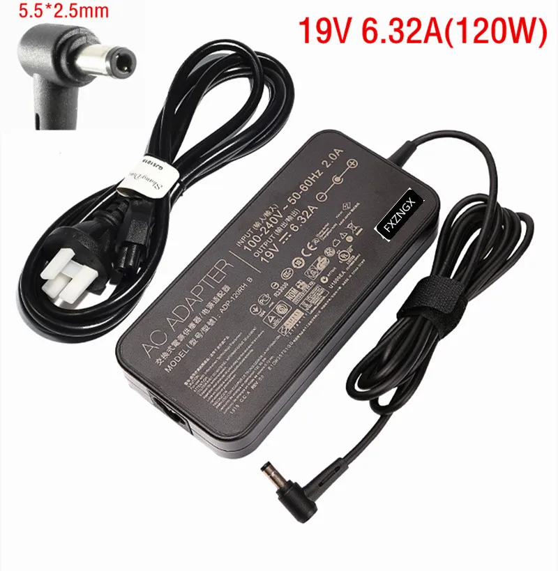 120W 19V 6.32A Тонкий адаптер переменного тока питания для ноутбука Asus ROG G550JK N550JV FX50J ZX50JX A550J PA-1121-28 ADP-120RH B