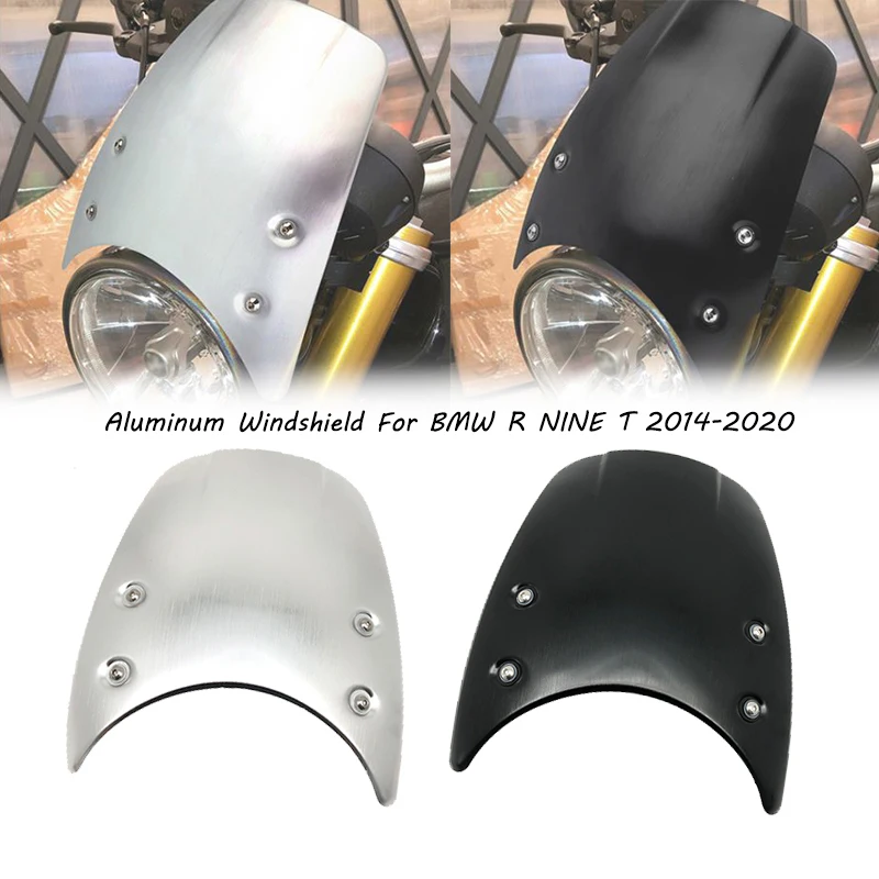 

Aluminum Windshield For BMW R NINE T RNINET R9T Racer Pure Urban scrambler 2014-2020 2019 Motorcycle Wind Deflector Windscreen