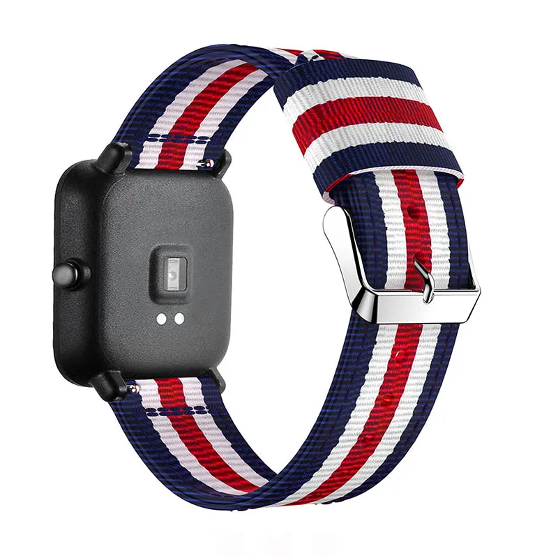 Нейлоновый ремешок для часов Garmin vivoactive 3 замена 20 мм для Xiaomi Huami Amazfit GTS Bip BIT PACE Lite Молодежные ремешки на запястье