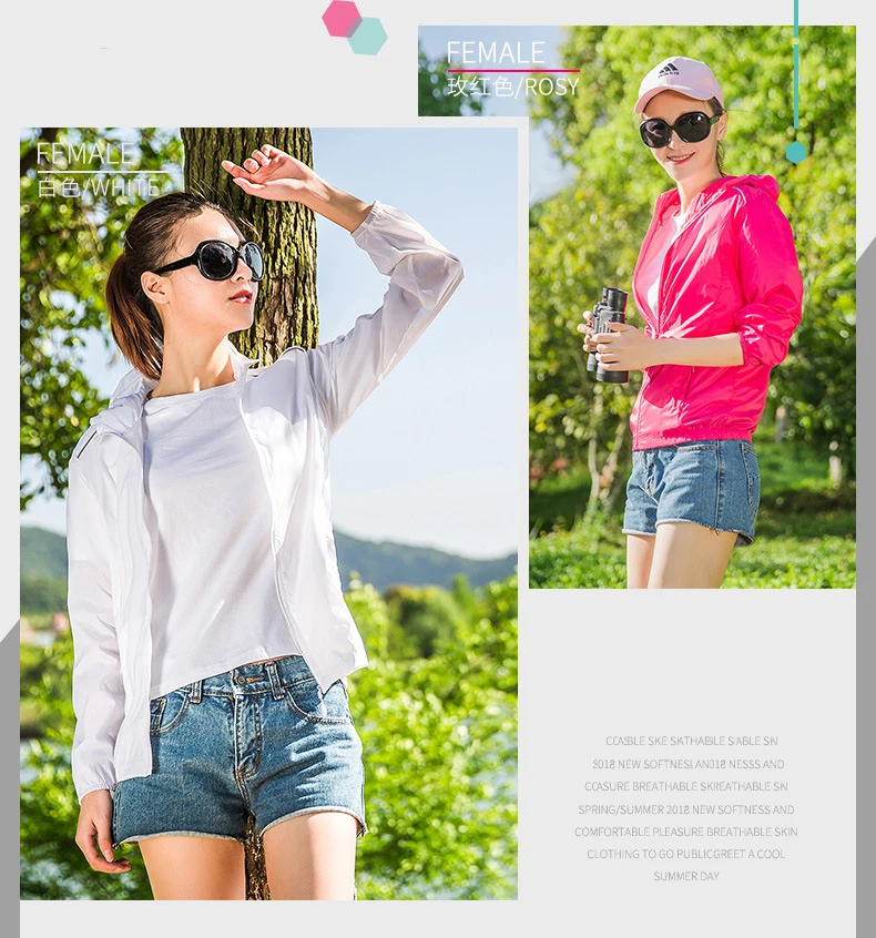 Женская и Мужская ветрозащитная куртка велосипедная с защитой от ультрафиолета