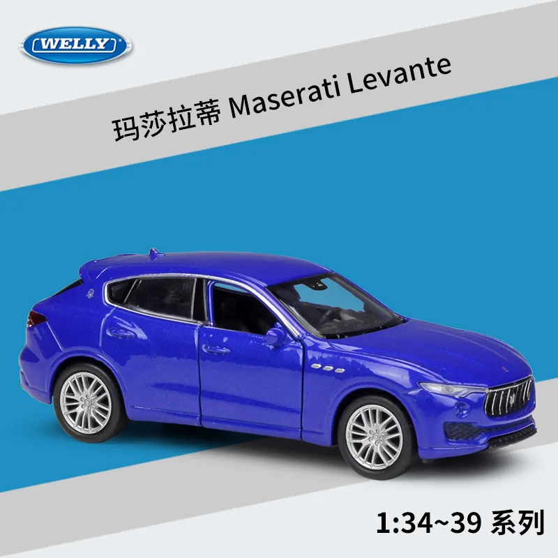 1:36 WELLY 2016 Maserati Levante металлическая литая модель автомобилей модель автомобиля из сплава для коллекционирования детский подарок в розничной