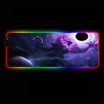 

RGB Large Gaming Mouse Pad XXL Oversize Glowing Led Extended Anime Mousepad Rubber Base Computer Keyboard Pad Mat for LOL CSGO