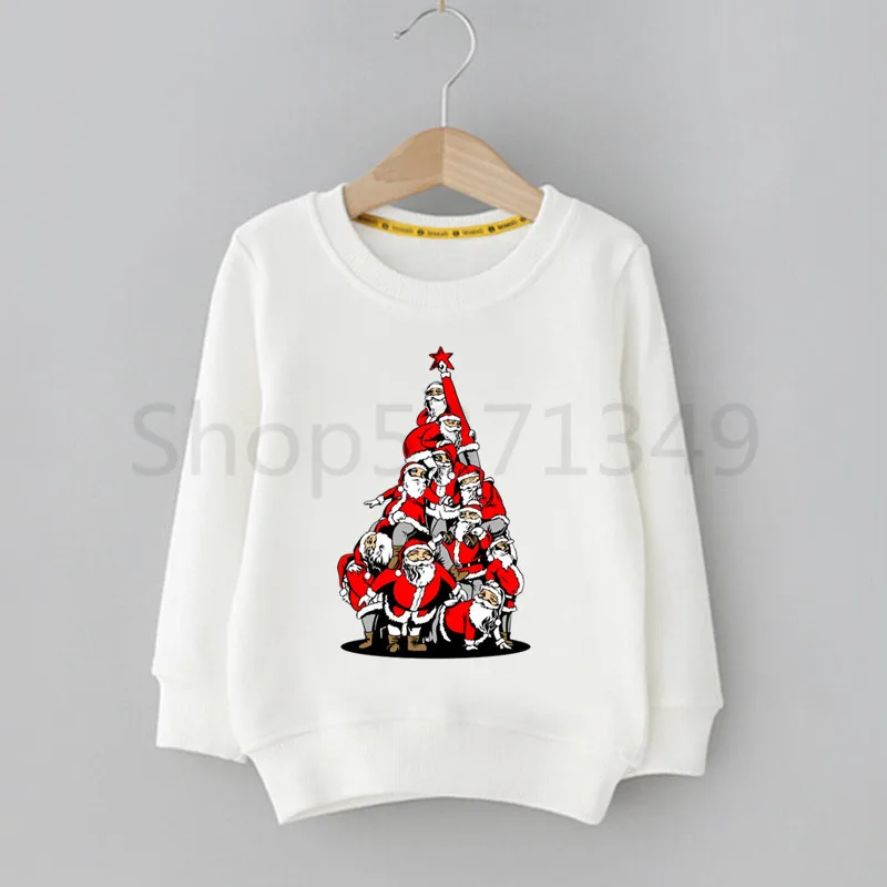 Merry Christmas Santa Miyazaki Hayao Kawaii Cartoon Children Hoodie Cute Print Sweatshirts Kid Clothes Baby Cartoon Hoodies