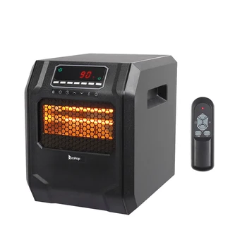 

ZOKOP HT1188 1500w Quartz Tube Heater Digital Display With 4 Quartz Tubes Black New HG99