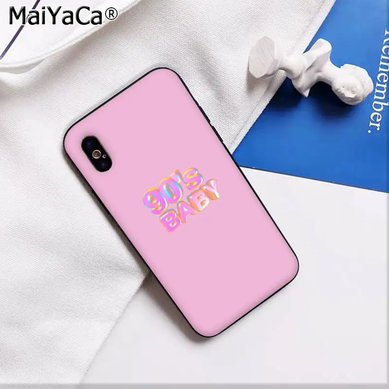 MaiYaCa BABY babygirl honey line текстовое искусство поделка-чехол для телефона для iPhone 11 pro XS MAX 8 7 6 6S Plus X 5 5S SE XR - Цвет: A4
