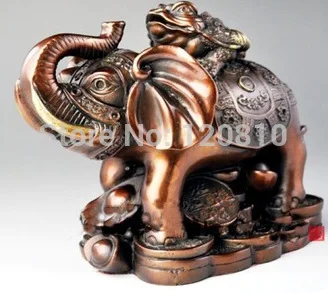 

Lucky toad ride Elephant bronze statues