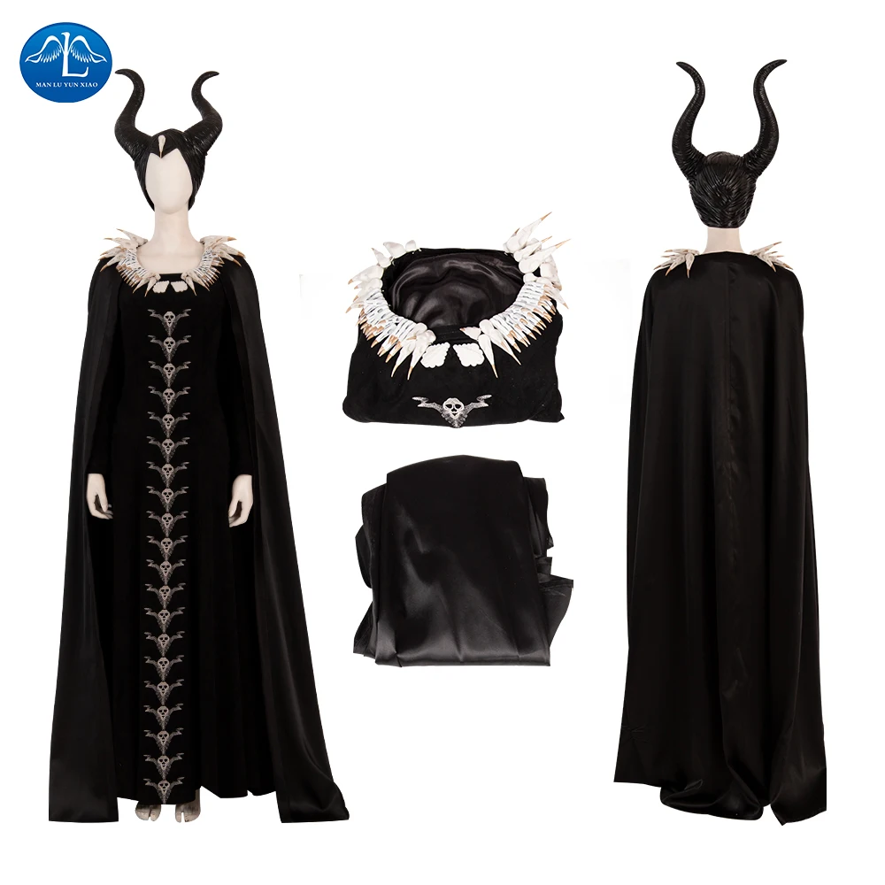 Maleficent Косплей Костюм любовница зла костюмы крылья Маска Костюм Анжелина Джоли Хэллоуин одежда головные уборы на заказ