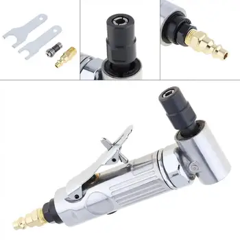 1/4 Inch & 1/8 Inch Collet Pneumatic Polished Machine with 90 Degree Curved Head for Small Area Grinding for Rubber / Plastics