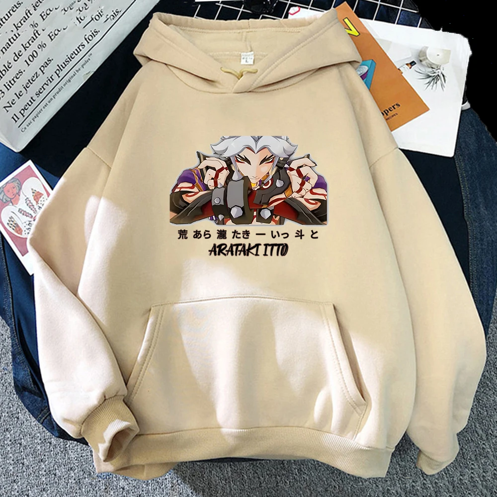 

Genshin Impact Arataki Itto Hoodies Men Kawaii Cartoon Hip Hop Long Sleeve Kawaii Sweatshirts Streetweat Women Sweatshirts Male