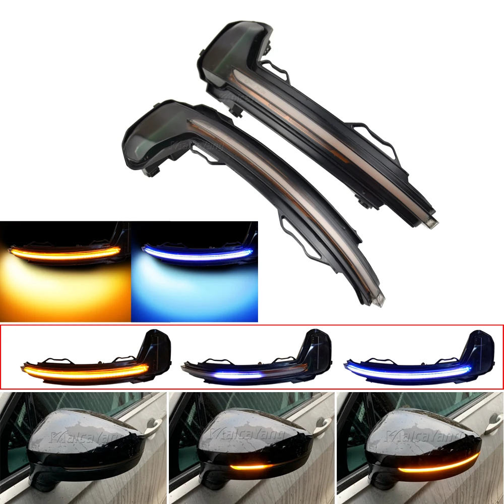 Dynamic Blinker LED Turn Signal Light For Volkswagen VW Tiguan MK2 II R 5N Side Mirror