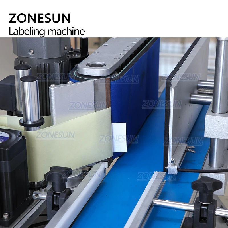 ZONESUN Полностью Автоматическая Этикетировочная машинка для круглых бутылок типа Deskatop Этикетировочная машина для пищевых фруктов пластиковая бутылка вина маркировка