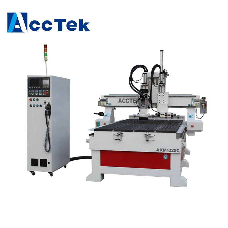 Atc cnc маршрутизатор AKM1325C2 автоматический инструмент cnc гравировальный станок для деревянной двери Jinan AccTek